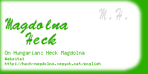 magdolna heck business card